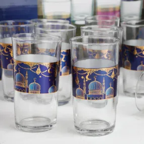 GLASS JUICE CUP RAMADAN SET طقم كاسات عصير  رمضان