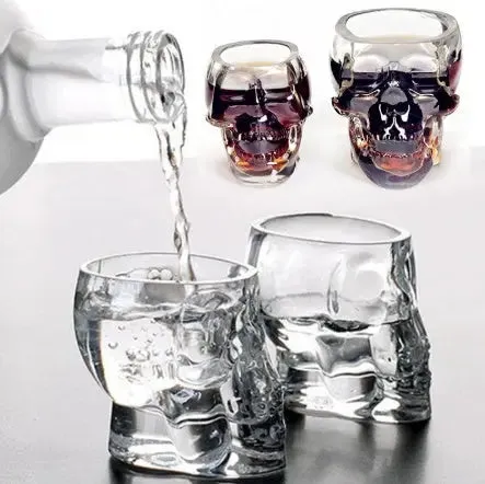 Glass Skull Wine Glass Whiskey Spirits Special-Shaped Wine Glass