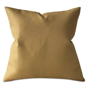 Gold Pinstriped Throw Pillow Cover 24x24