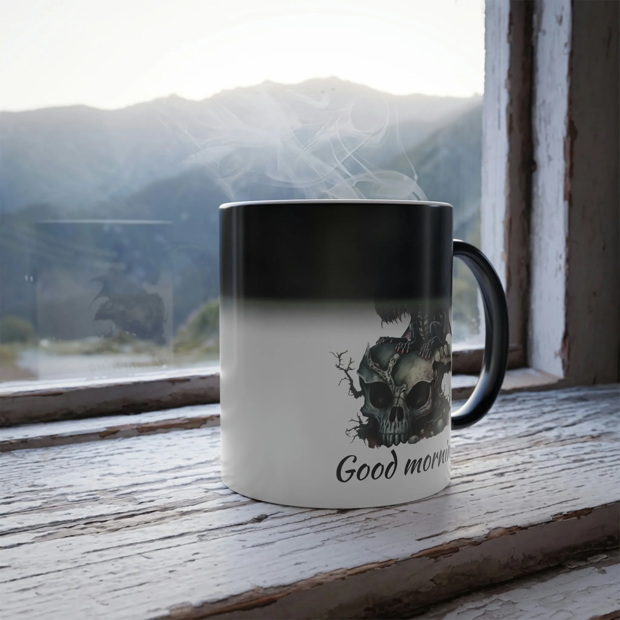 Good morning dragon 11oz Color Morphing Mug