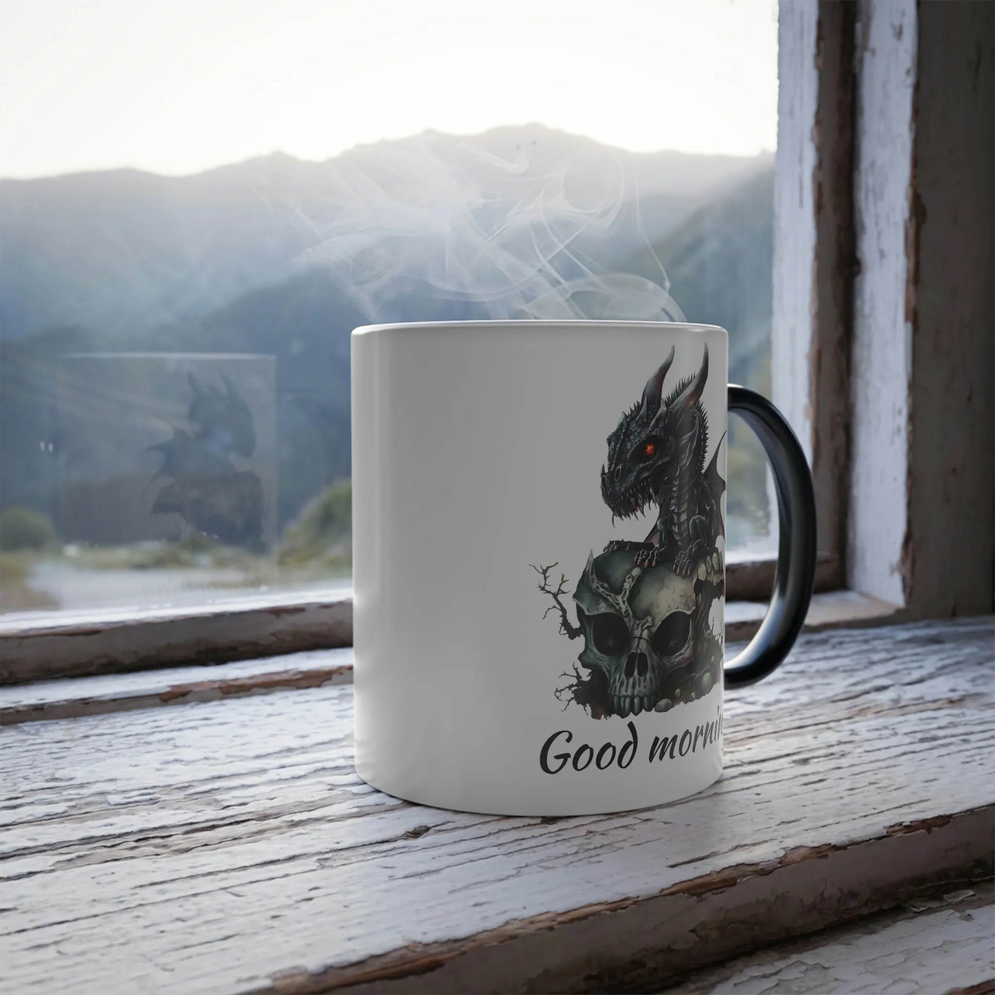 Good morning dragon 11oz Color Morphing Mug