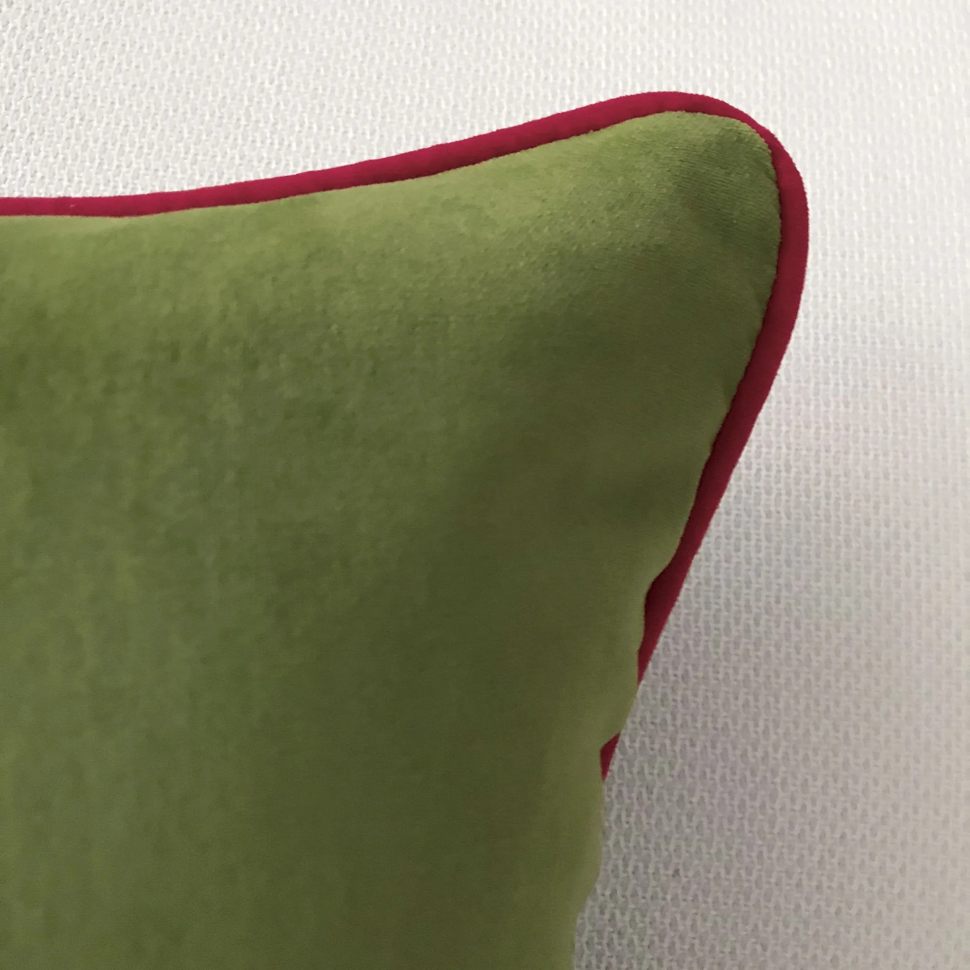 Green and Red Holiday Velvet Lumbar Pillow Cover 13x22