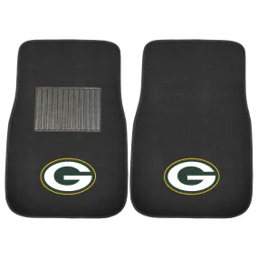 Green Bay Packers Embroidered Car Mat Set - 2 Pieces