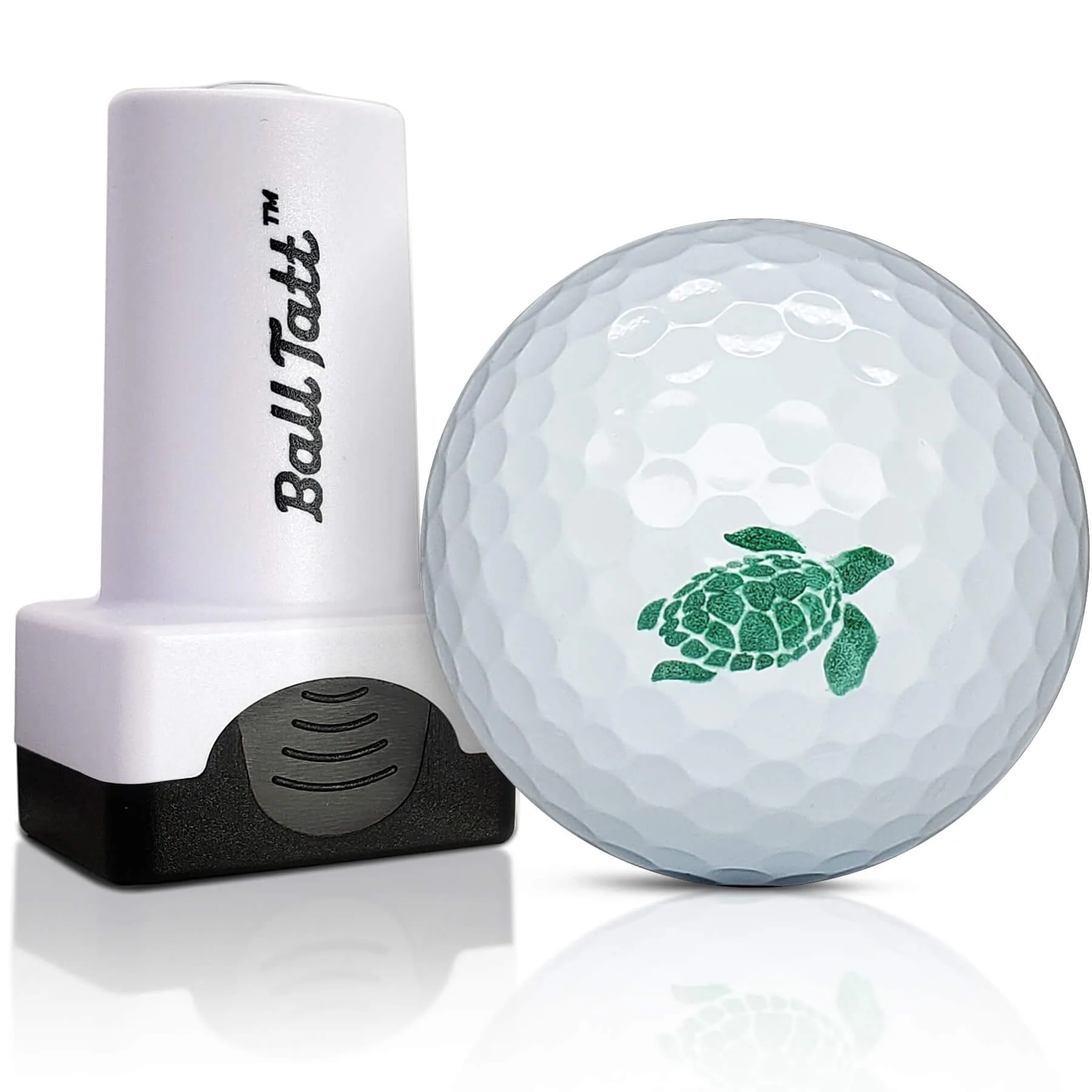 Green Turtle Golf Ball Stamp