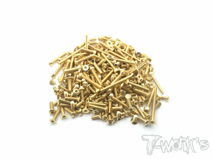 GSS-RC10B74 Gold Plated Steel Screw Set 144pcs. ( For Team Associated RC10 B74 )