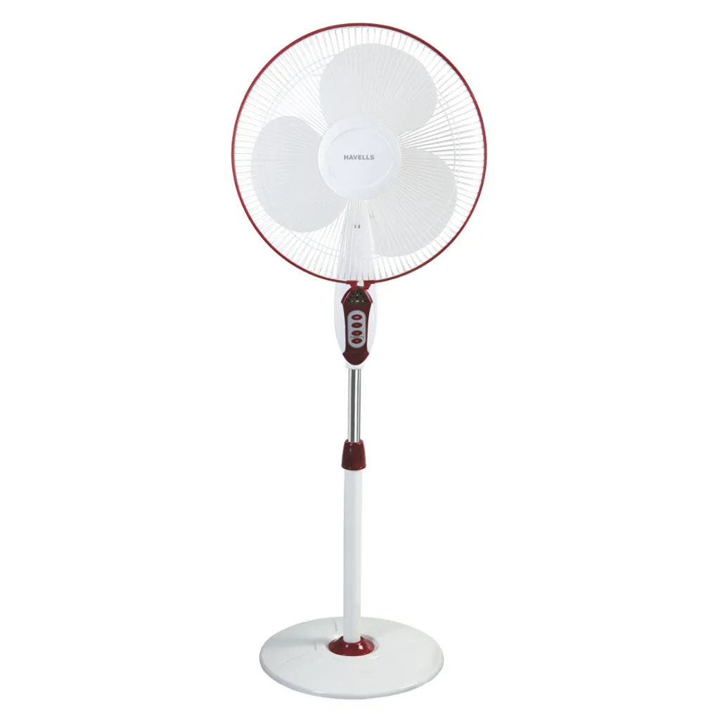 Havells Sprint Led Remote Pedestal Fan 400mm Red