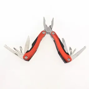 High quality 13 in 1 stainless steel red hand tool camping outdoor folding multifunction pliers