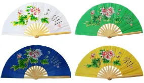 High Quality Traditional Bamboo Fan, Martial Arts Double Dragon Fan