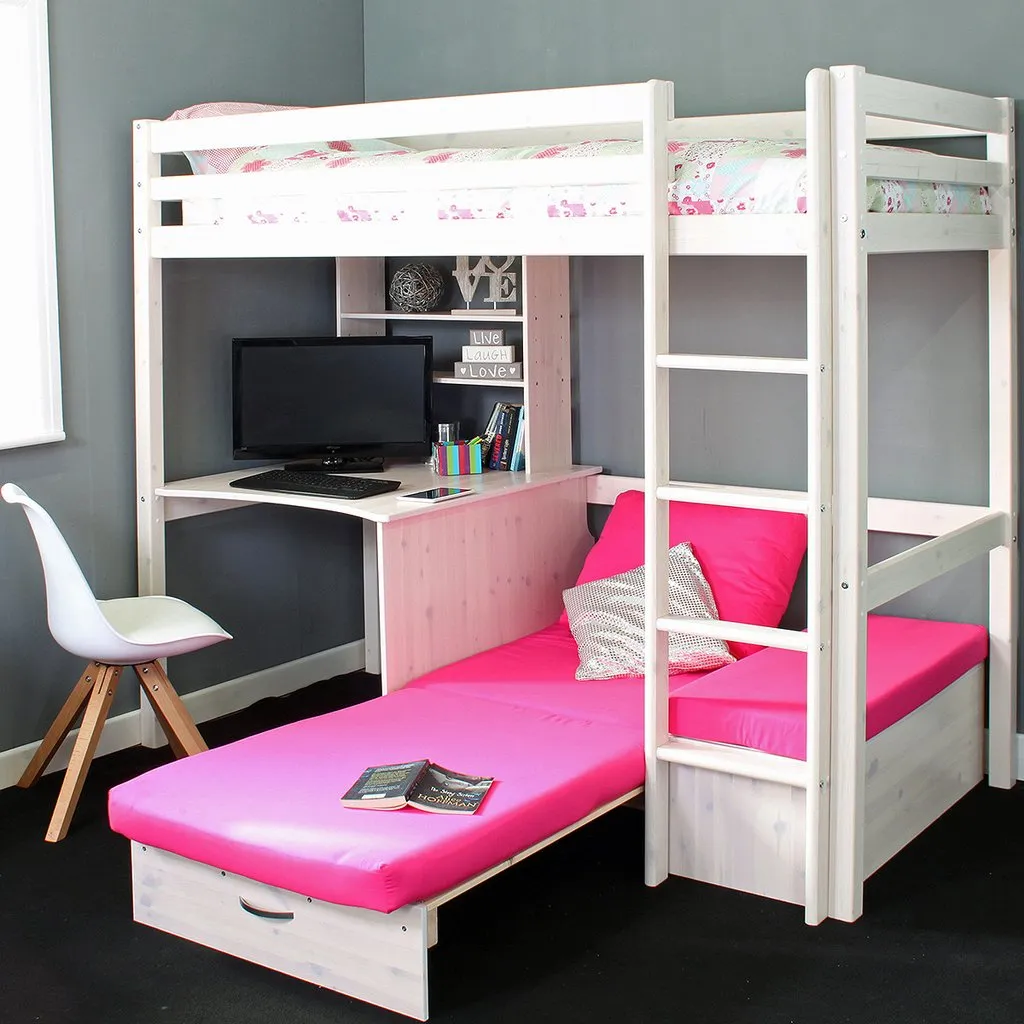 High Sleeper Bed Thuka HIT with Desk & Chairbed