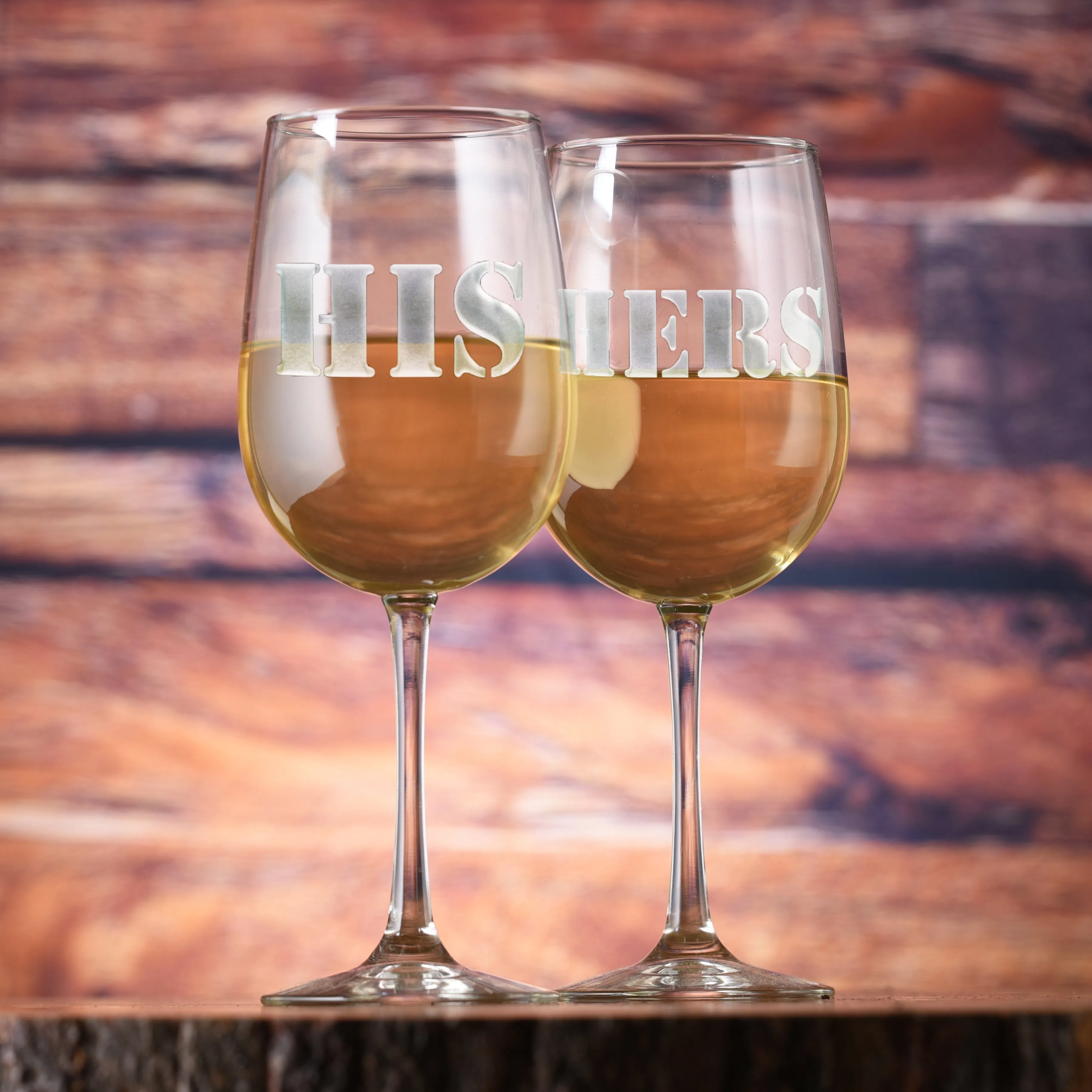 His and Hers Wine Glass Set