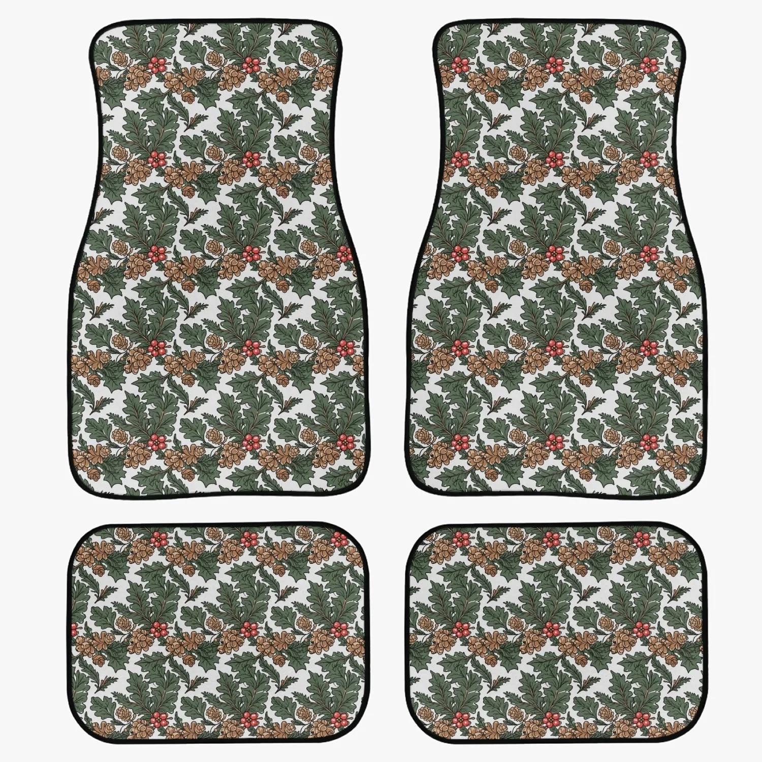 Holly Pine Car Floor Mats - 4Pcs