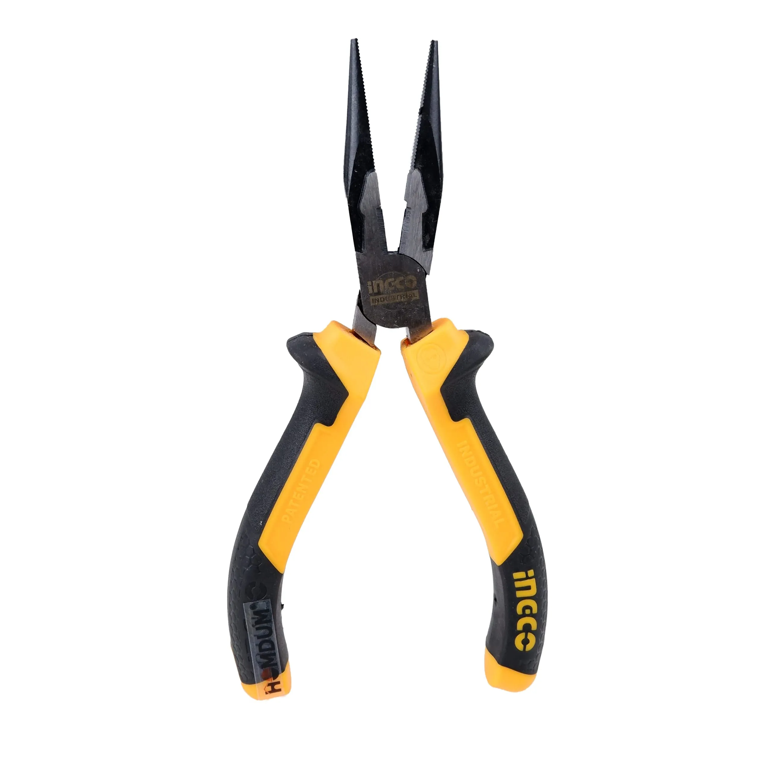 Homdum 6 inch Industrial Sturdy Steel nose plier HLNP08168 INGCO 160mm Multi-purpose Needle Nose Mini Plier double color sleeve black & yellow