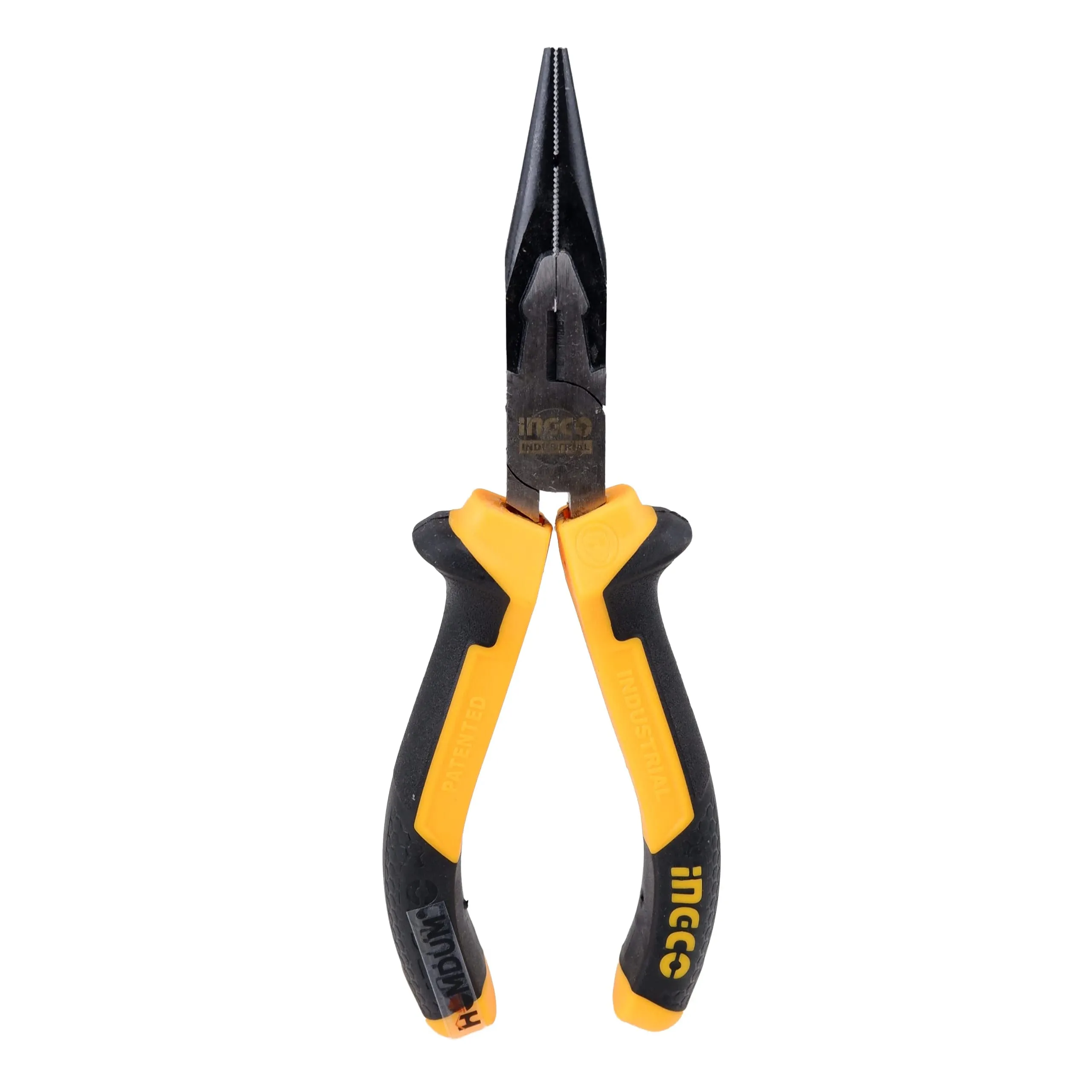 Homdum 6 inch Industrial Sturdy Steel nose plier HLNP08168 INGCO 160mm Multi-purpose Needle Nose Mini Plier double color sleeve black & yellow