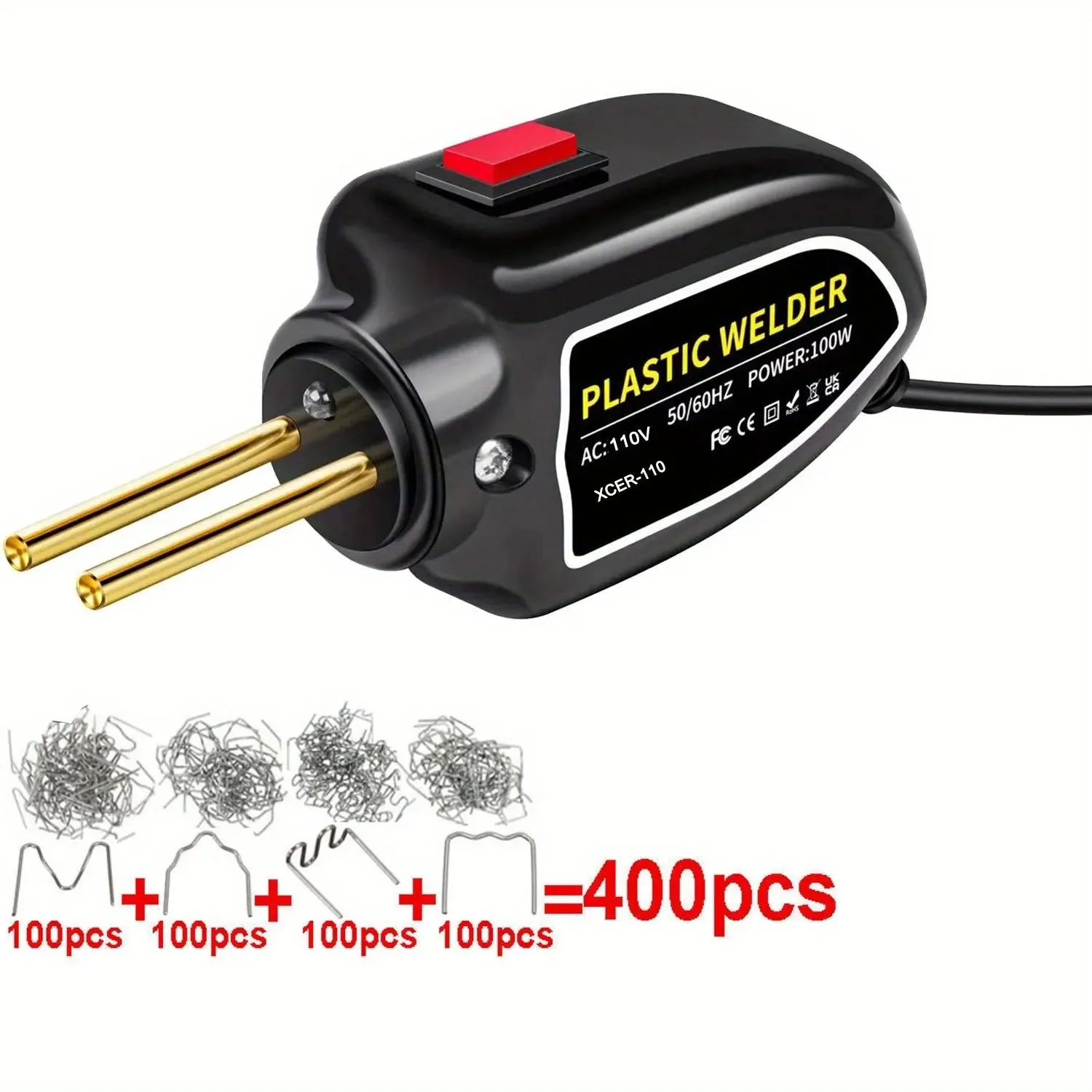 Hot Stapler Plastic Welding Machine Bumper Repair Kit Soldering Iron For Plastic Repair Car Bumper Repair Welding Gun