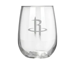 Houston Rockets 17 oz. Stemless Wine Glass