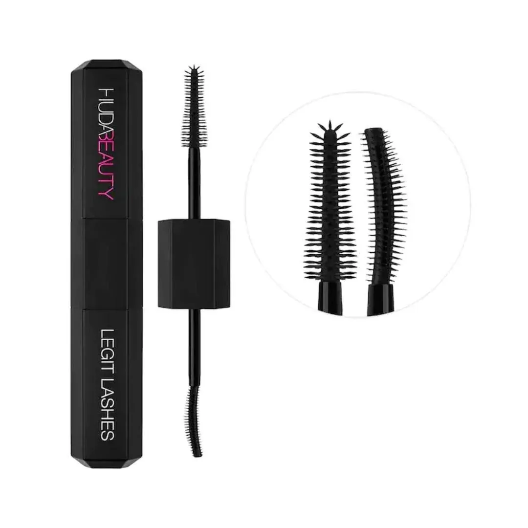 Huda Beauty Legit Lashes Double-Ended Volumizing and Lengthening Mascara