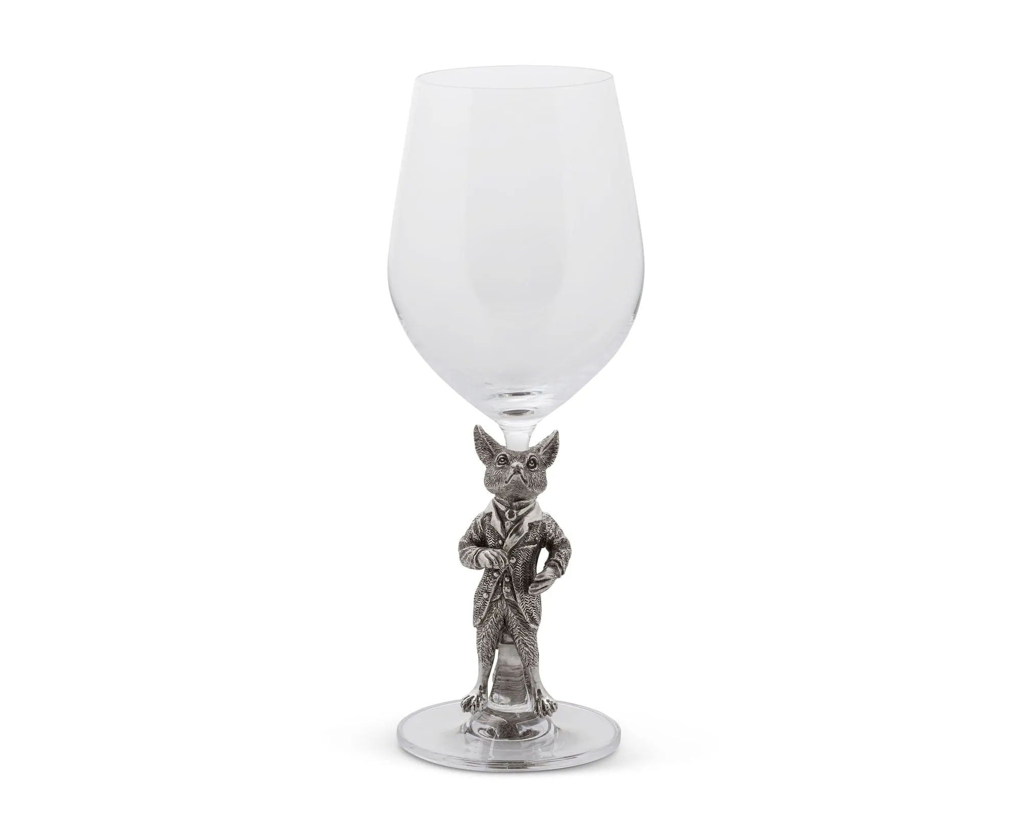 Hunting Dressed Fox Wine Glass