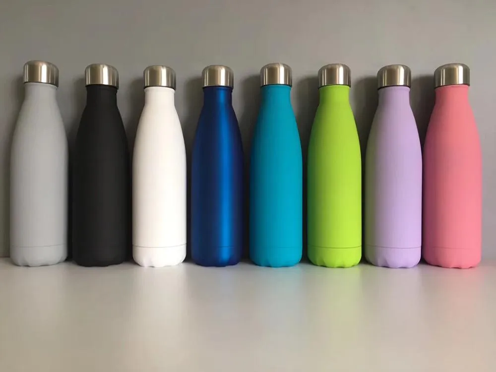 Insulated Stainless Steel Water Drink Bottle 500ml Matte