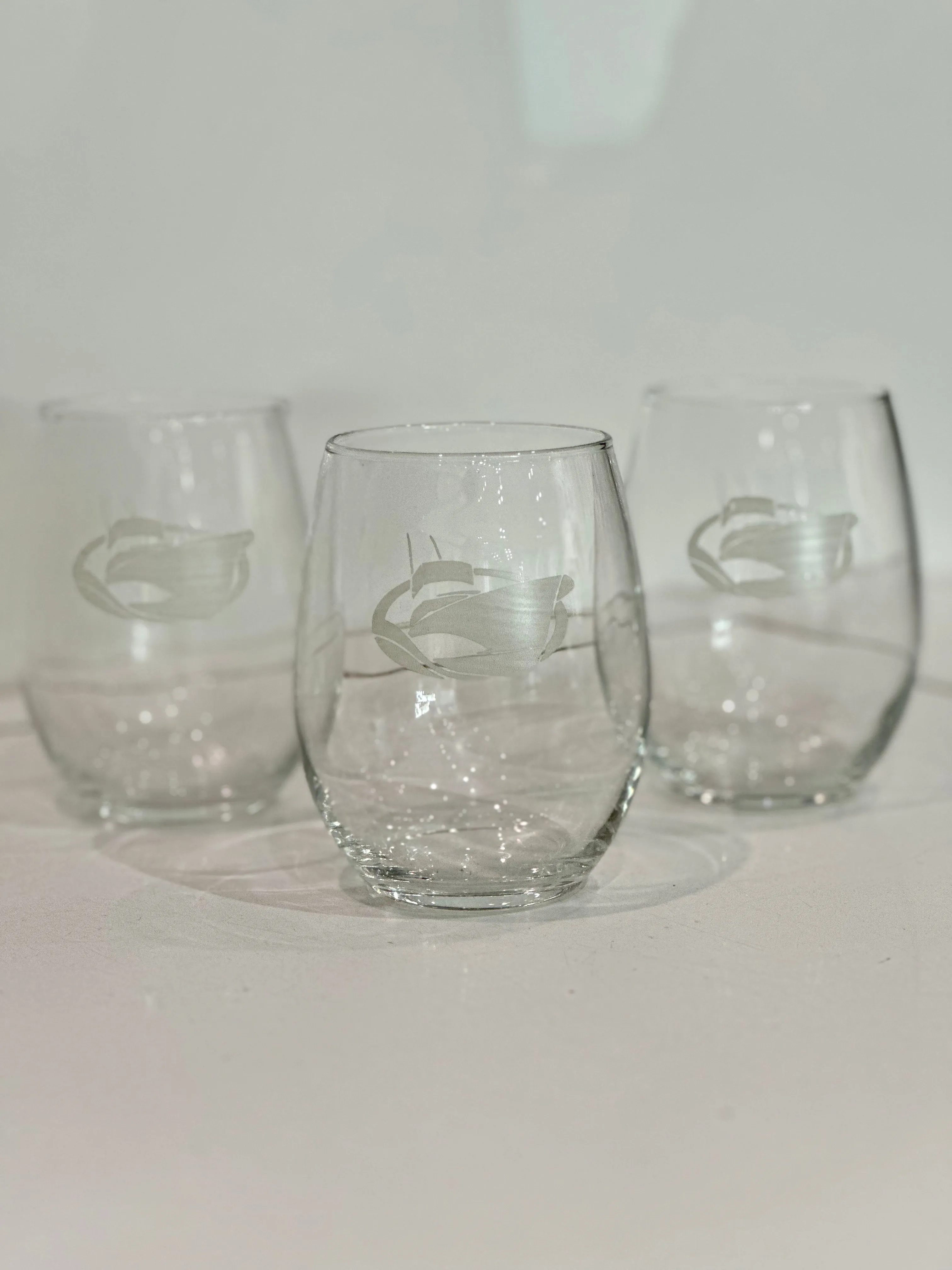 Jarrett Bay engraved glassware