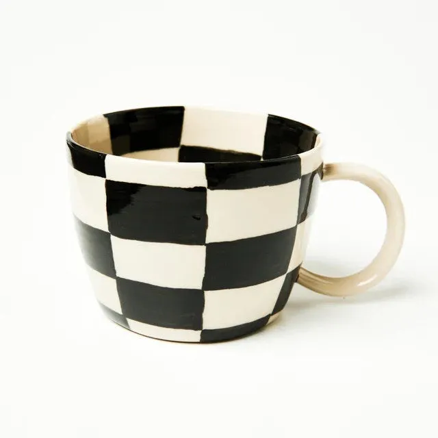 Jones & Co: Chino Mug Check Black