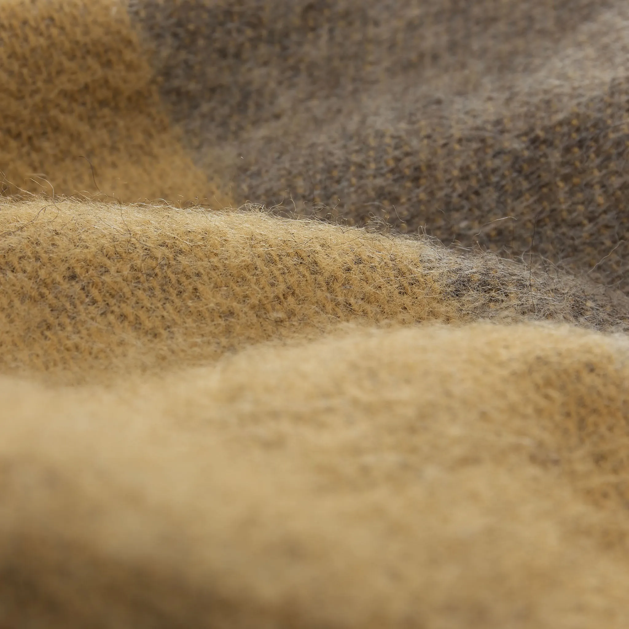 Karby Wool Blanket [Mustard/Grey]