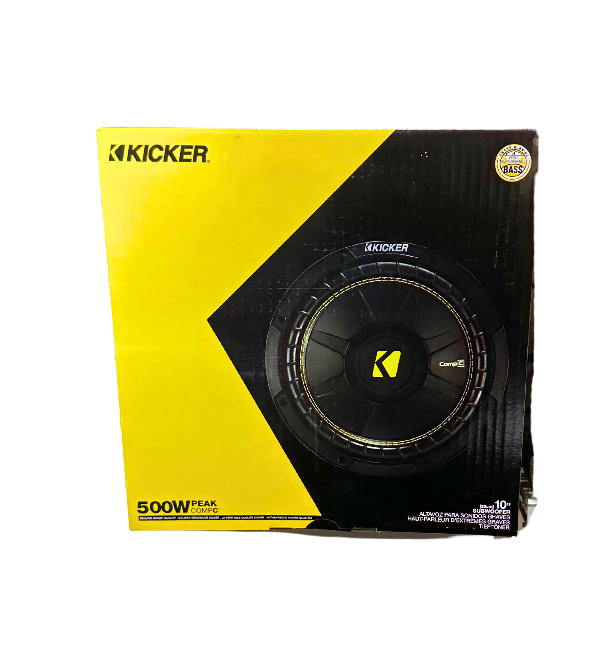 Kicker CWCS104 CompC 10" Subwoofer Single Voice Coil 4-Ohm