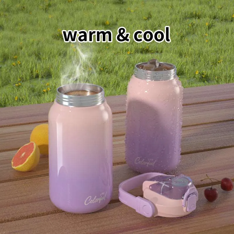 Kids hot water thermal 304 stainless steel bottle thermos vacuum flask 1000 ML