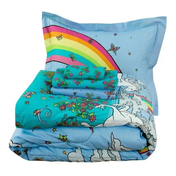 KIDZ MIX - Rainbow Unicorn Bed-in-a-Bag Set