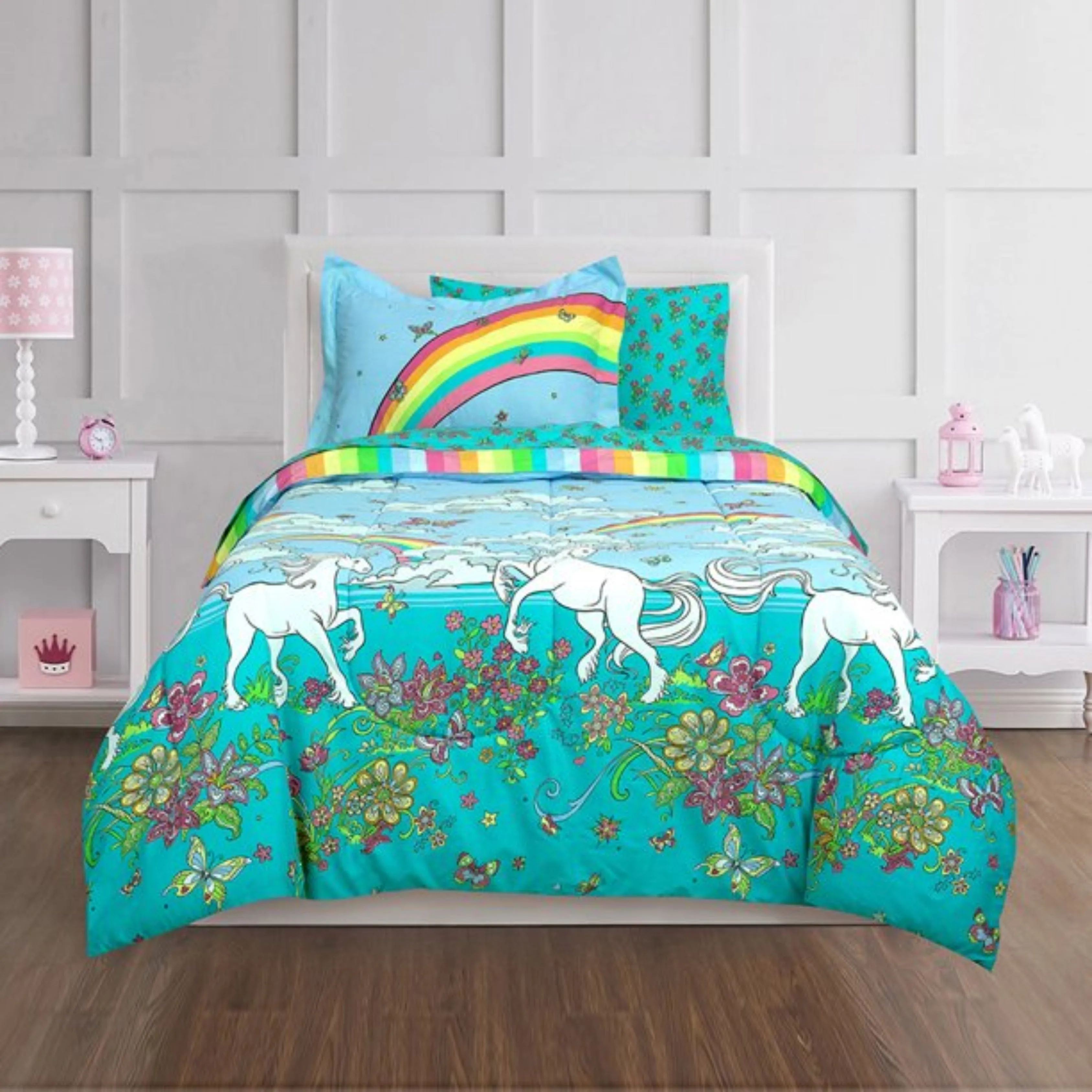 KIDZ MIX - Rainbow Unicorn Bed-in-a-Bag Set