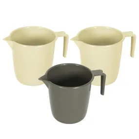 Kuber Industries Bathroom Mug | Plastic Bath Mug for Bathroom | Bath Mug | Mug for Bathroom | Mug for Toilet | Washroom Jug | 111 Bath Mug | 1 LTR | Pack of 3 | Multi