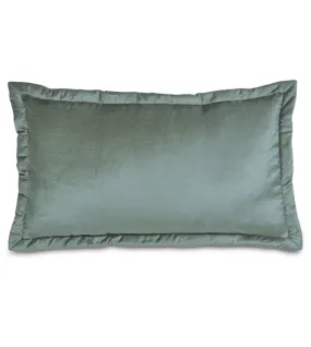 Lars Velvet King Sham 21x37 in Ocean