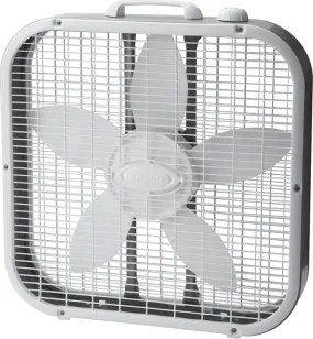 Lasko 3733 Box Fan, 3-Speed, 1710 cfm Air, White :EA: QUANTITY: 1