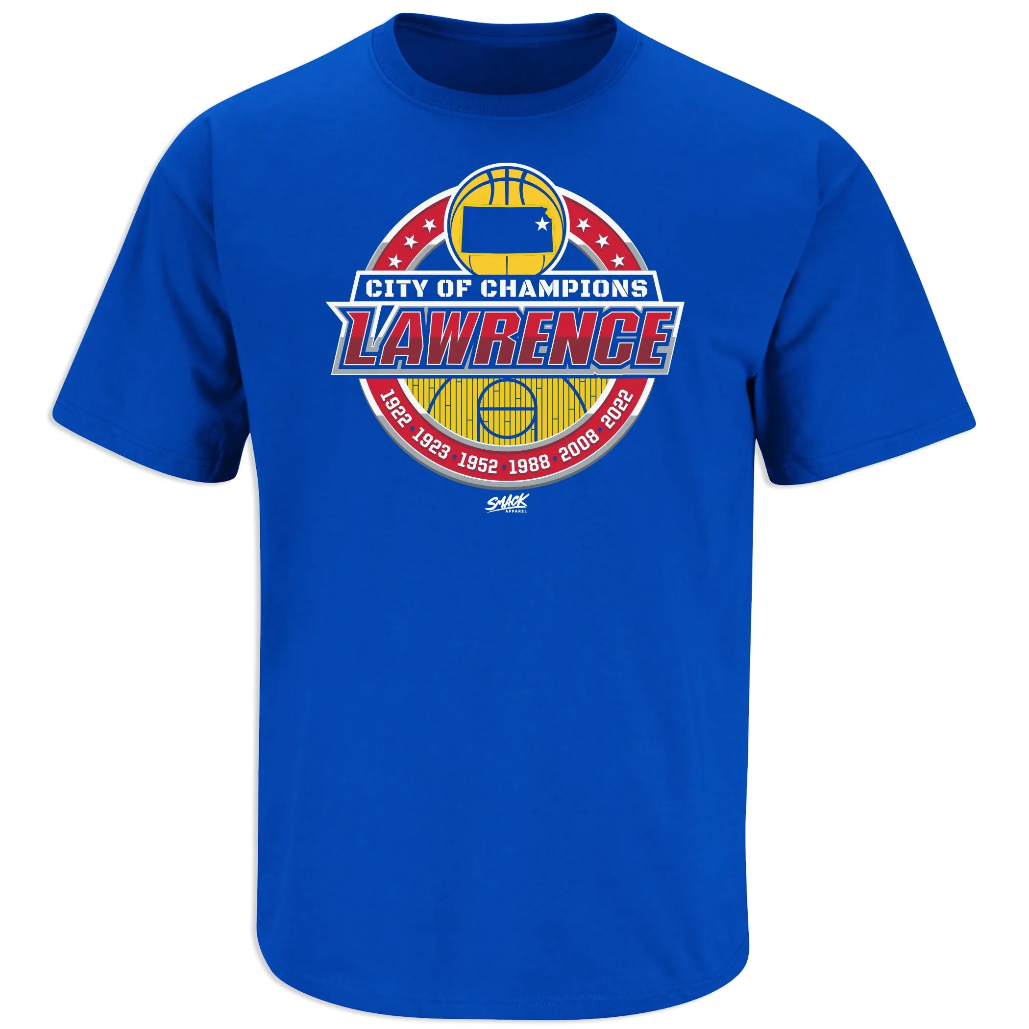 Lawrence City of Champions Shirt for Kansas College Basketball Fans