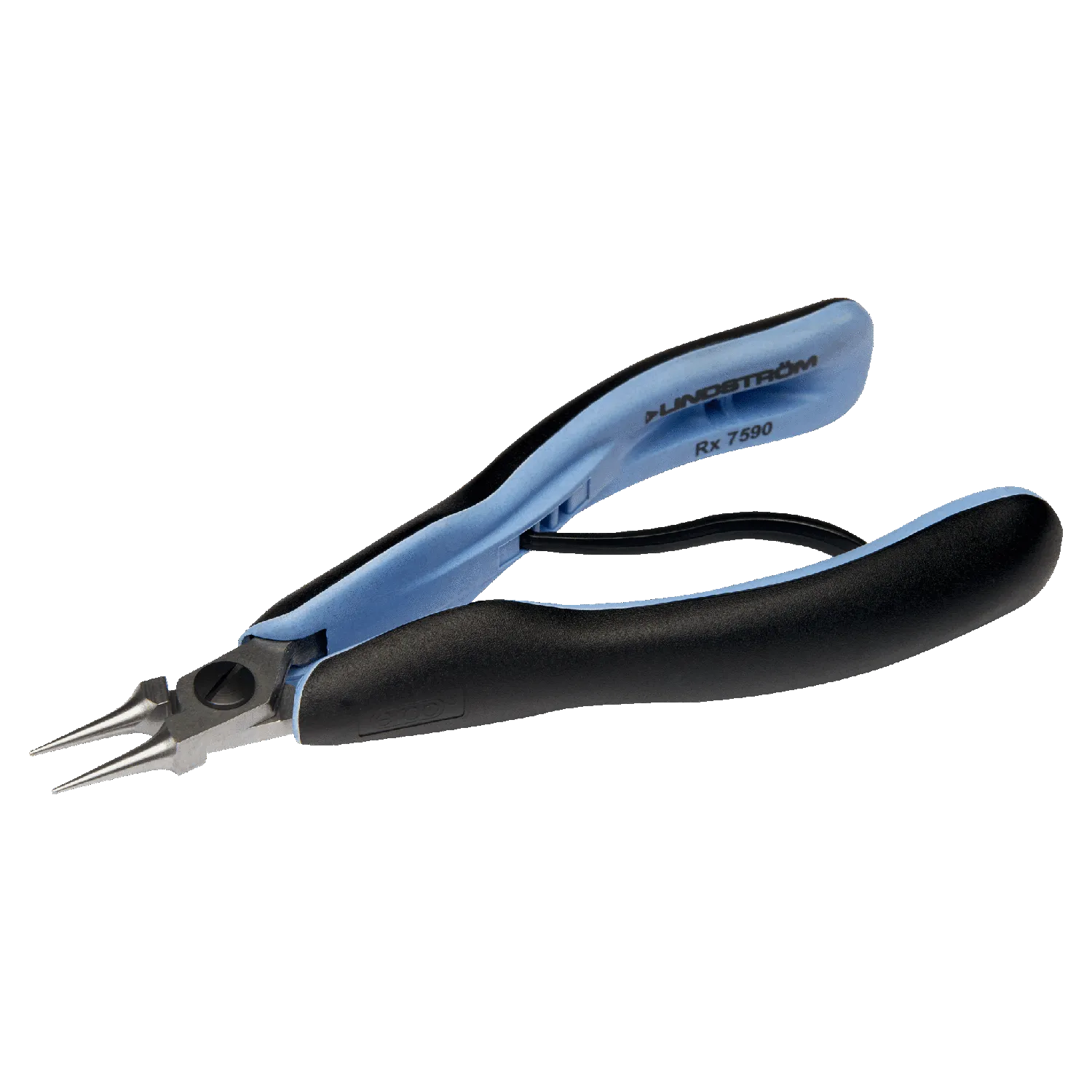 LINDSTROM ERGO™ Precision Round Nose Pliers with Dual-Component Synthetic Handle, RX7590