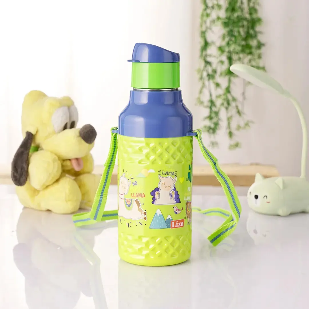 Liza Baby Boss Green Steel Insulated Water Bottle 480ml - Leakproof & Insulated Bottle For School