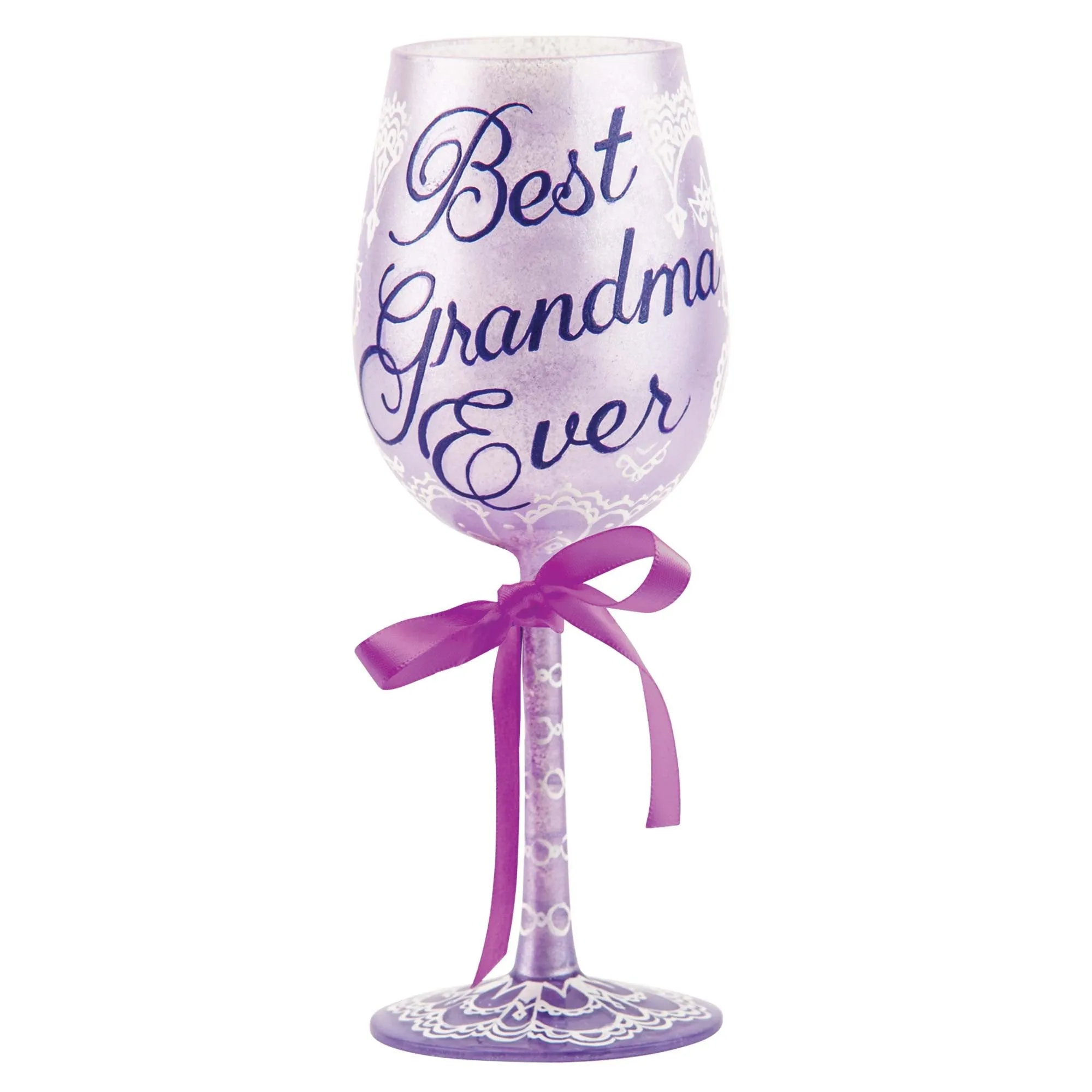 LOLITA WINE GLASS BEST GRANDMA EVER