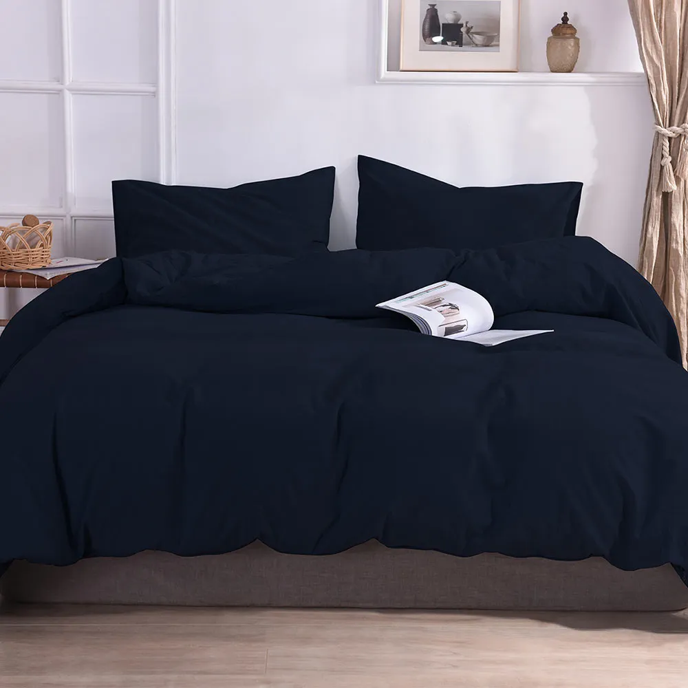 Luxury 100% Cotton 3pc Duvet Cover Set High-end Bedding Set