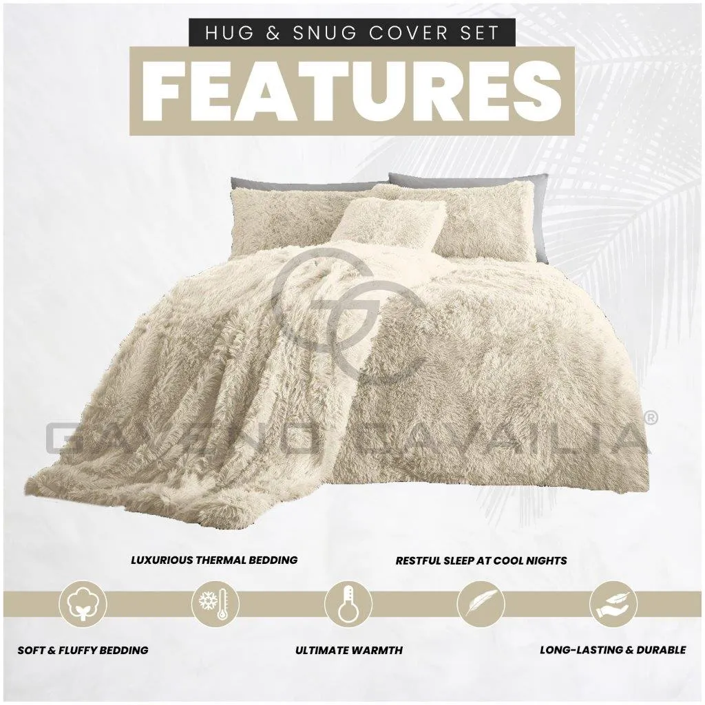 Luxury Hug & Snug Duvet Cover Set Cream