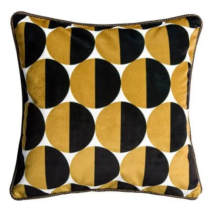 Luxury Italian Velvet Gold Fringe Yellow Snake Love Pillow Cover Collection