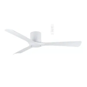 Martec Fresno DC 1320mm Hugger Ceiling Fan Matt White