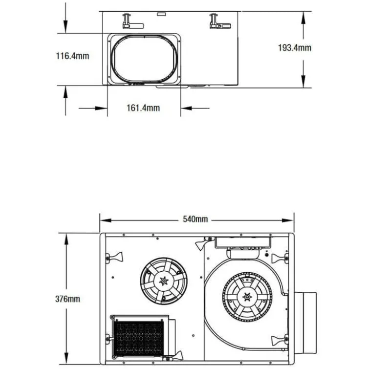 Martec Vapour 3-in-1 Fan Heater, Light and Exhaust