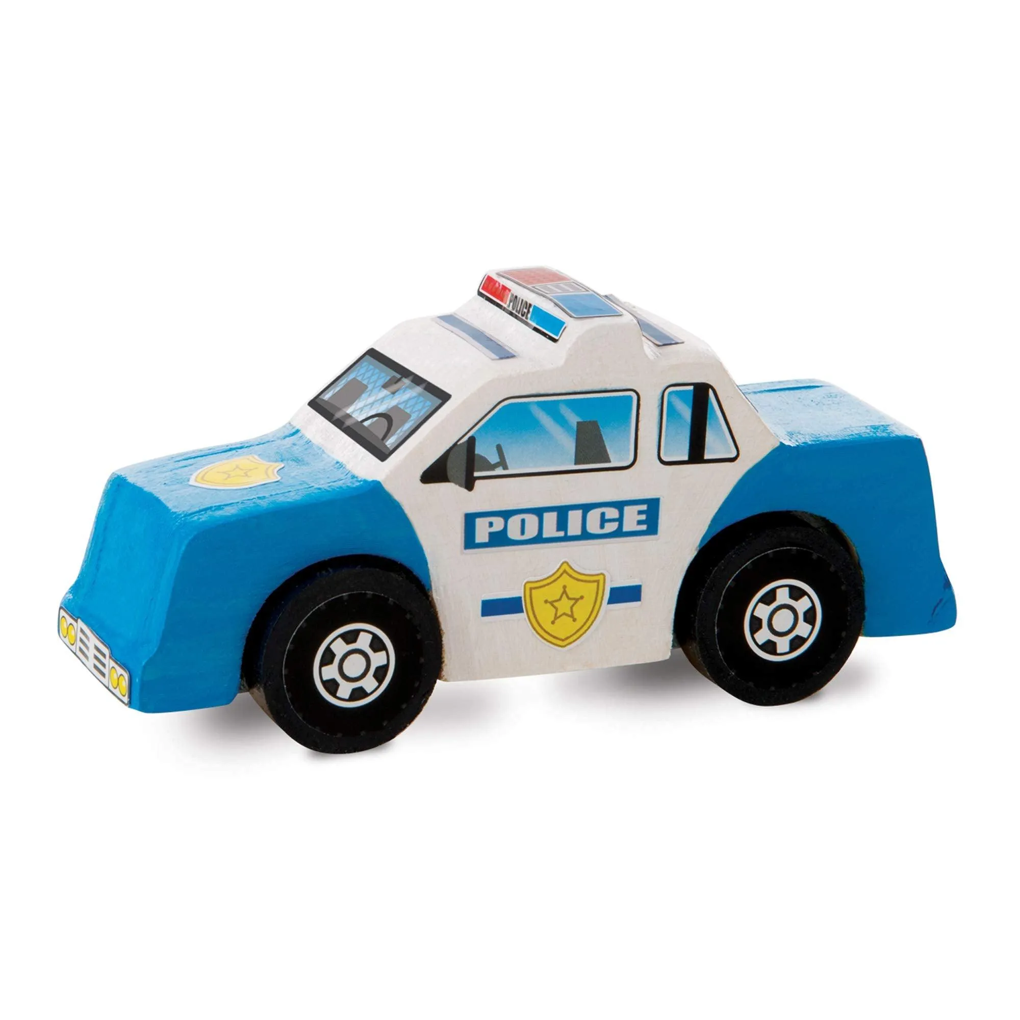 Melissa & Doug Wooden Craft Kit - Rescue Vehicles