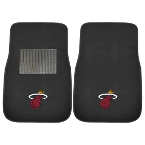 Miami Heat Embroidered Car Mat Set - 2 Pieces