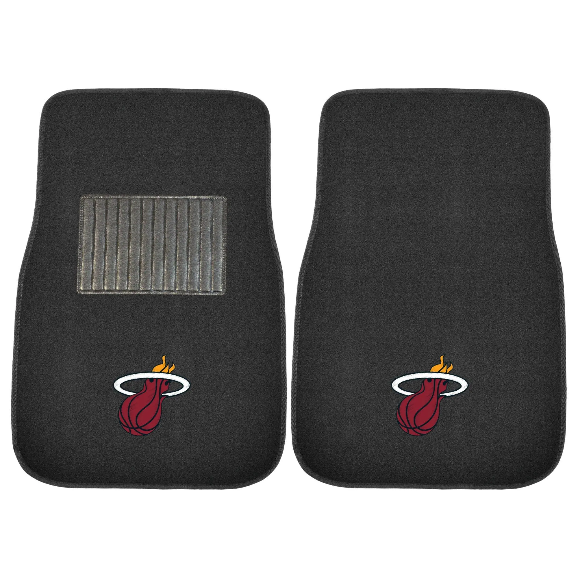 Miami Heat Embroidered Car Mat Set - 2 Pieces