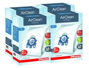 MIELE GN AirClean 3D Efficiency Bags Case Lot (4 Boxes)