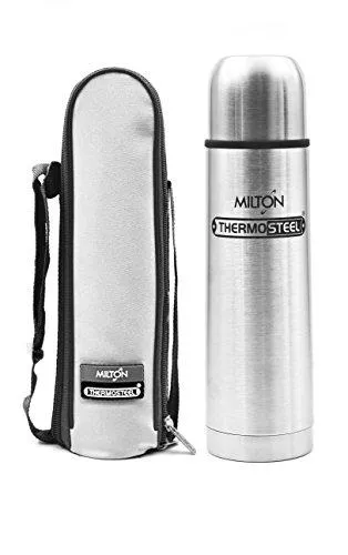 Milton Thermosteel Flip Lid Flask, 1 Litre, Silver