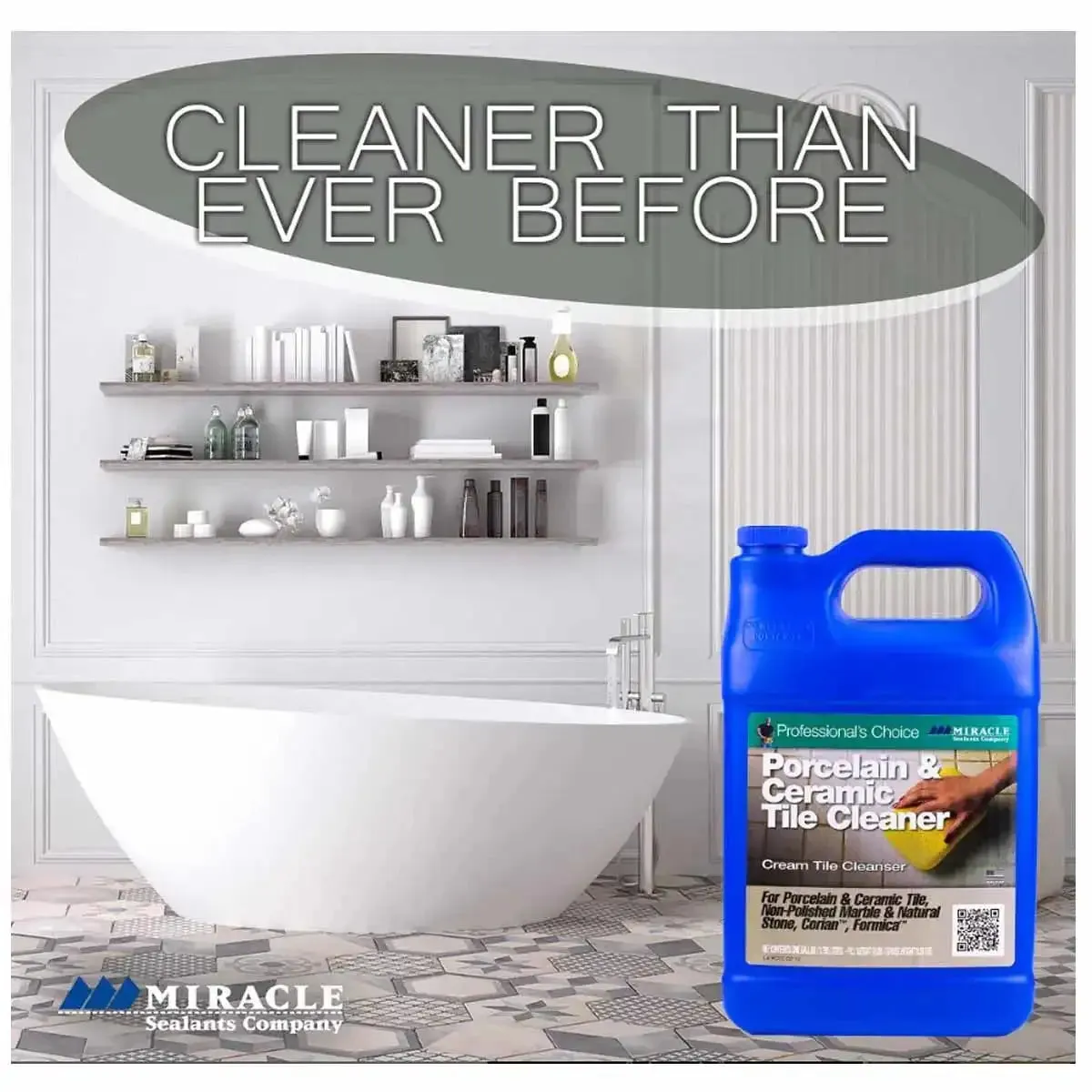 Miracle Sealants  Porcelain & Ceramic Tile Cleaner