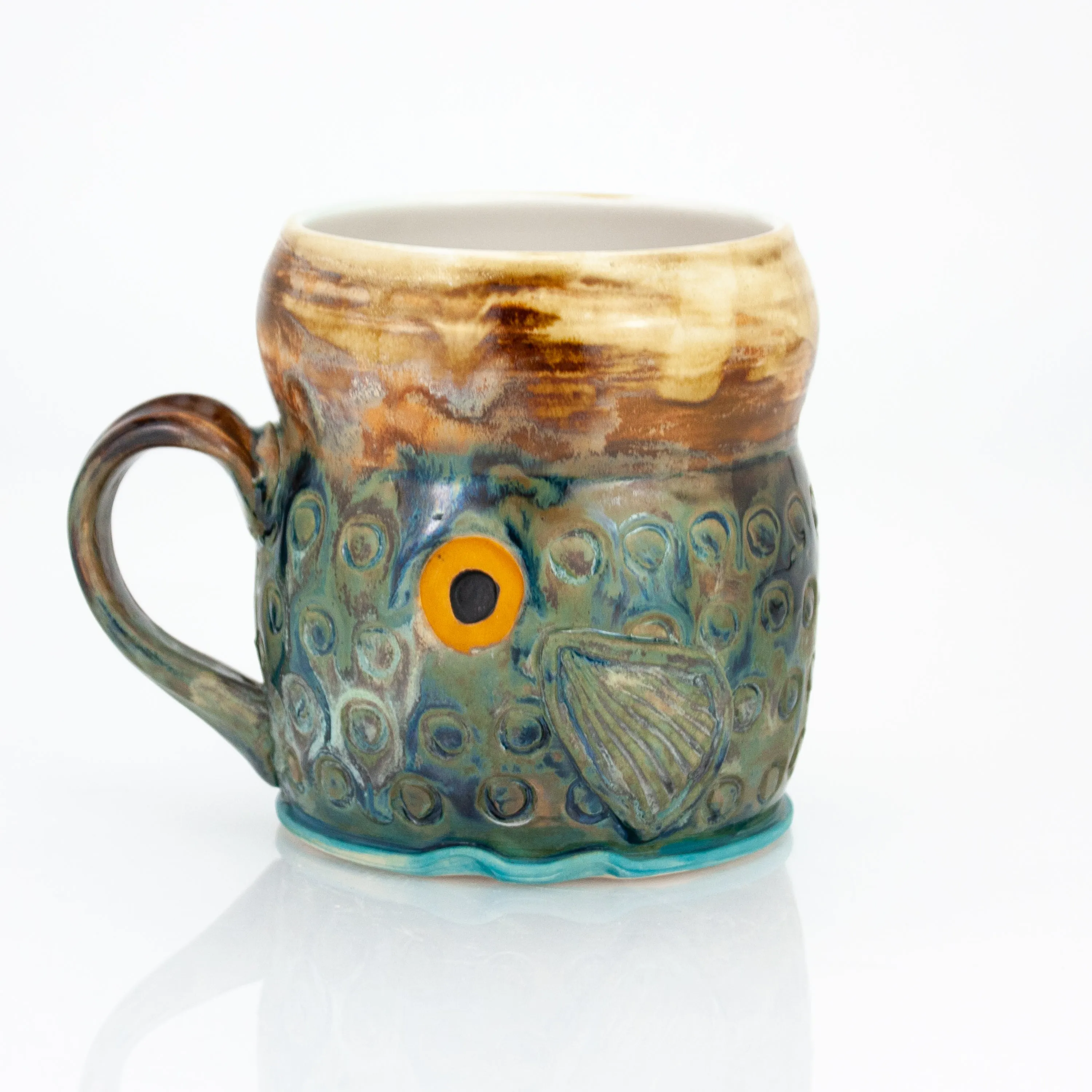 Mug 16 oz - Ocean Sunset Fish Mug