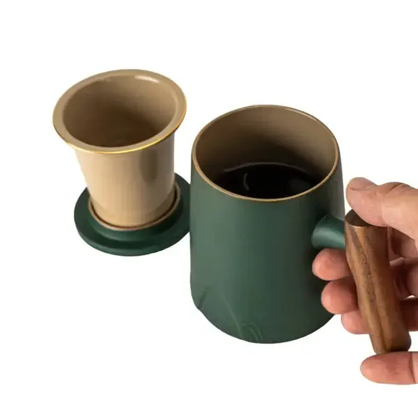 Mugs with Infuser & Lid - 12oz