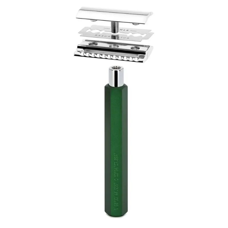 MUHLE Hexagon Anodised Aluminum Forest Safety Razor